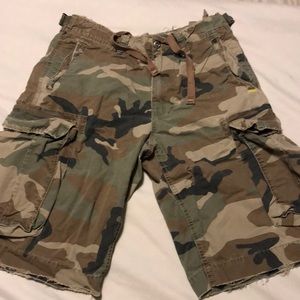 American Eagle Camo cargo shorts